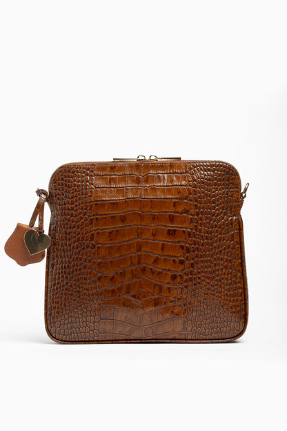Umhängetasche Milano Cognac