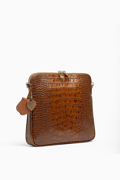 Umhängetasche Milano Cognac