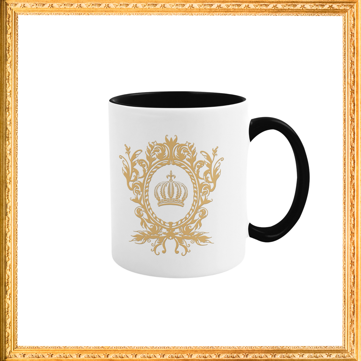 Kaffeetasse "Paris" schwarz/ weiß