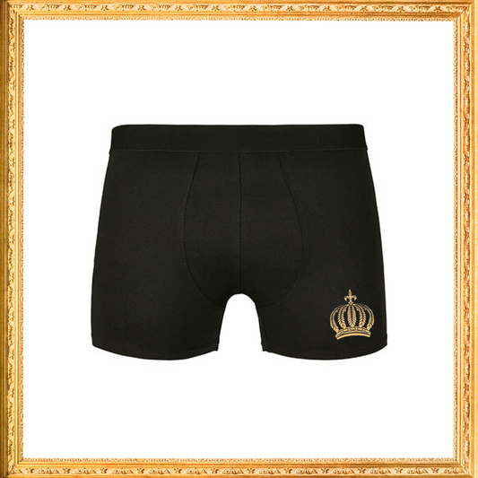 Boxershorts "Krone" schwarz