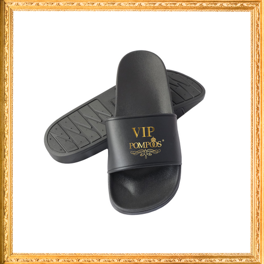 Badesandalen "VIP/ Pompöös" schwarz