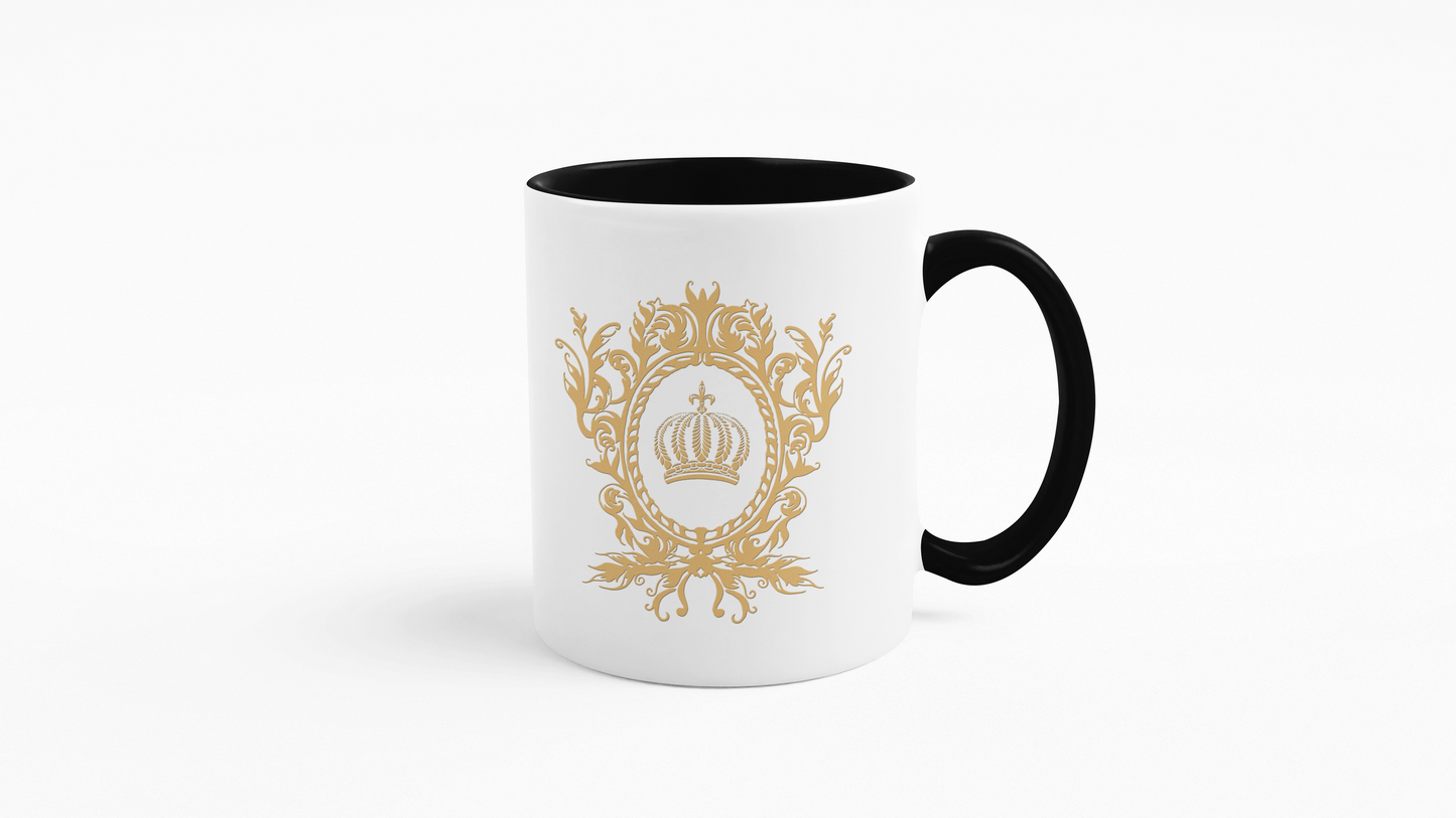 Kaffeetasse "Paris" schwarz/ weiß