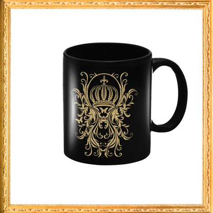 Kaffeetasse "Wings" schwarz
